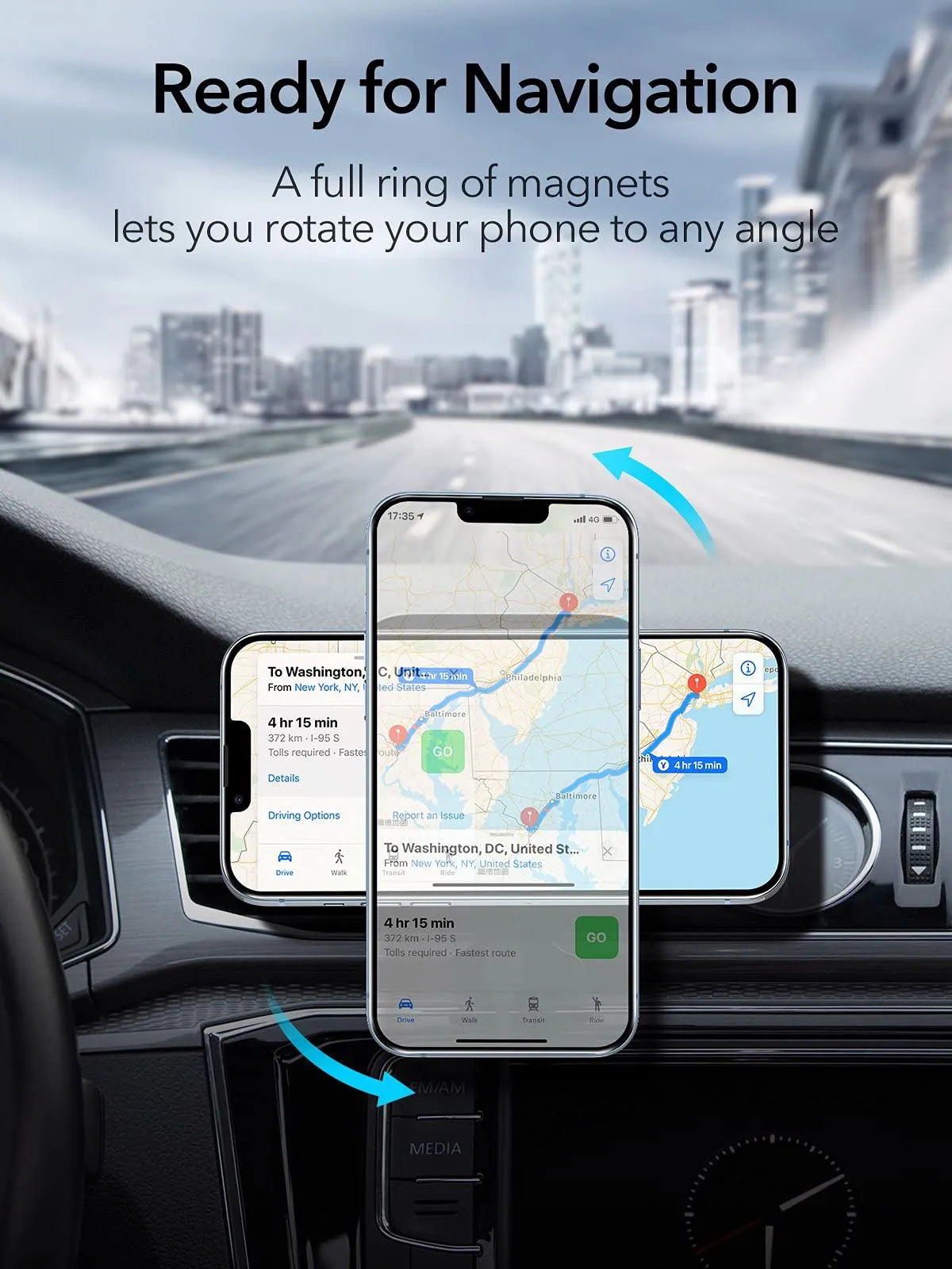 15W Magsafe Wireless Car Charger Ace Trading Canada
