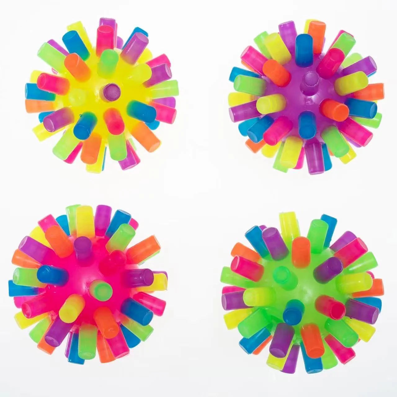 Rainbow Spiky ball - Light Up