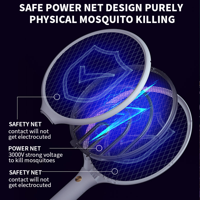Electric Bug Zapper Swatter Racket