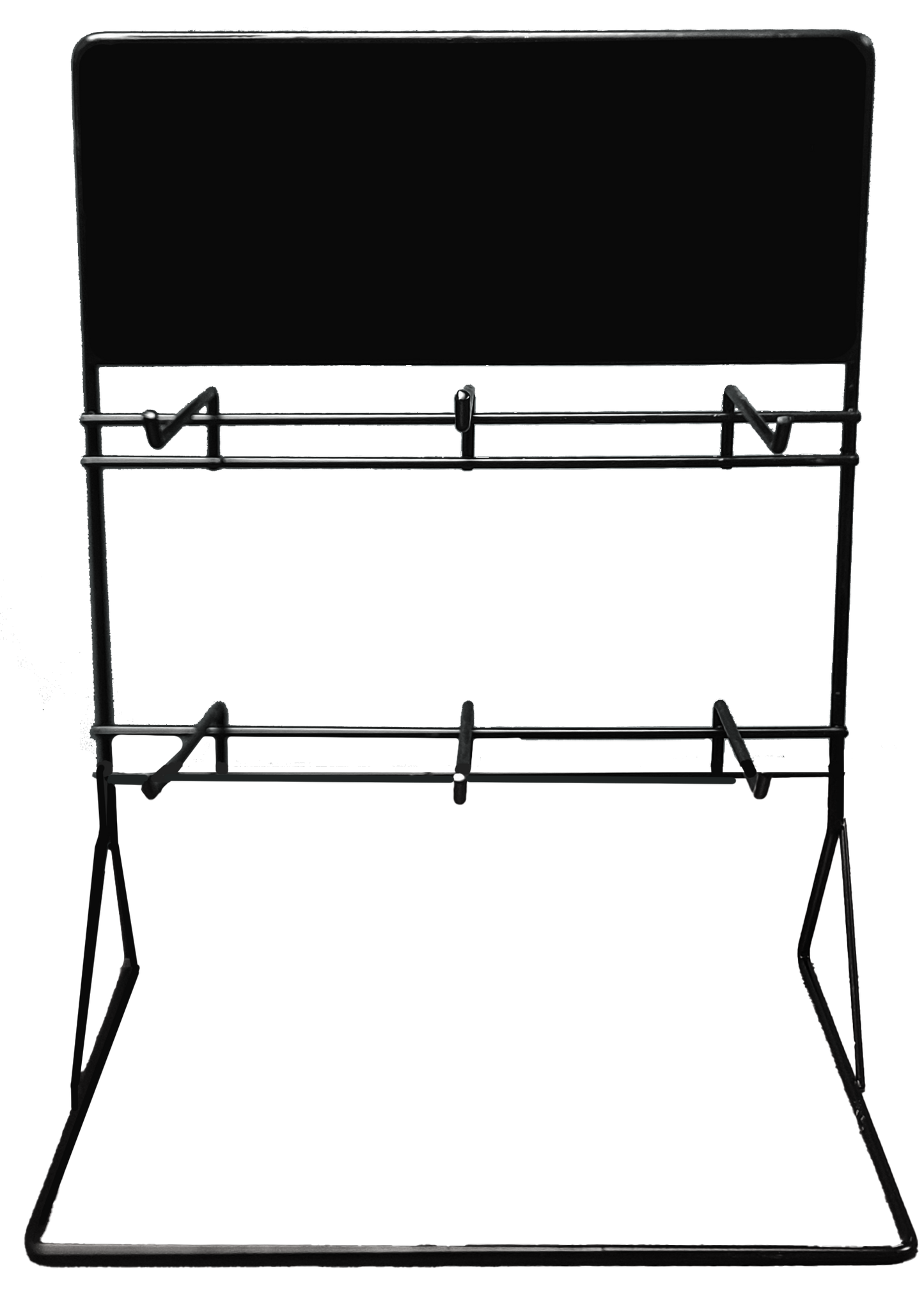 2-Tier Small Size Table Top Hanging Display Stand - 6 hang