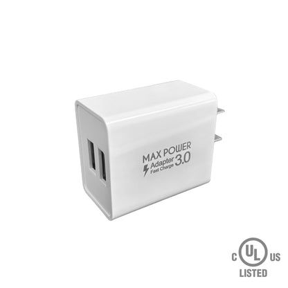 Max Power - 20W 2-Port USB-A Wall Charger