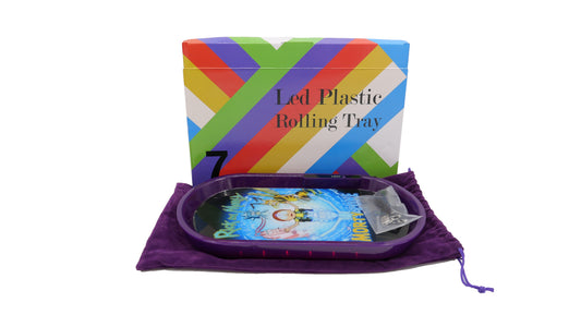 [Clearance] LED Plastic Rolling Tray Ace Trading Canada