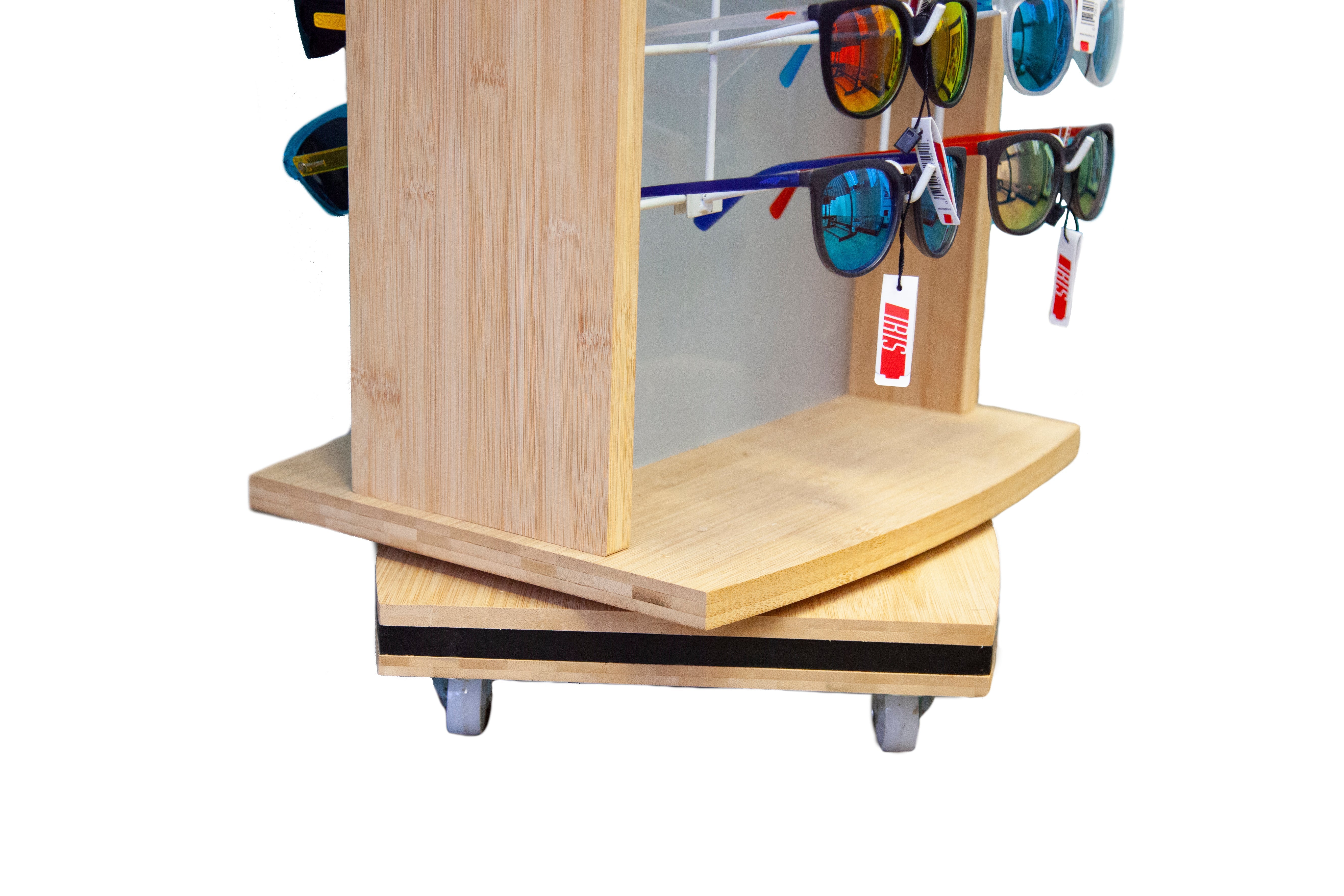Sunglass Display Stand (Wood) - 80 Sunglasses